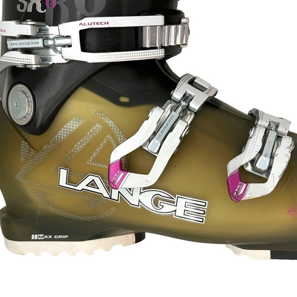 Lange SX 80 W Mondo Ski Boots Anthr Trp Magenta Size 24.5 (7.5) - Picture 8 of 13